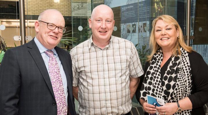 Our CEO Phelim Quinn pictured with staff in Tallaght Hospital, Dublin, during a visit to promote the National Patient Experience Survey — which we have had a phenomenal response to. See further details in this issue.