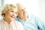 Stock image of two older people