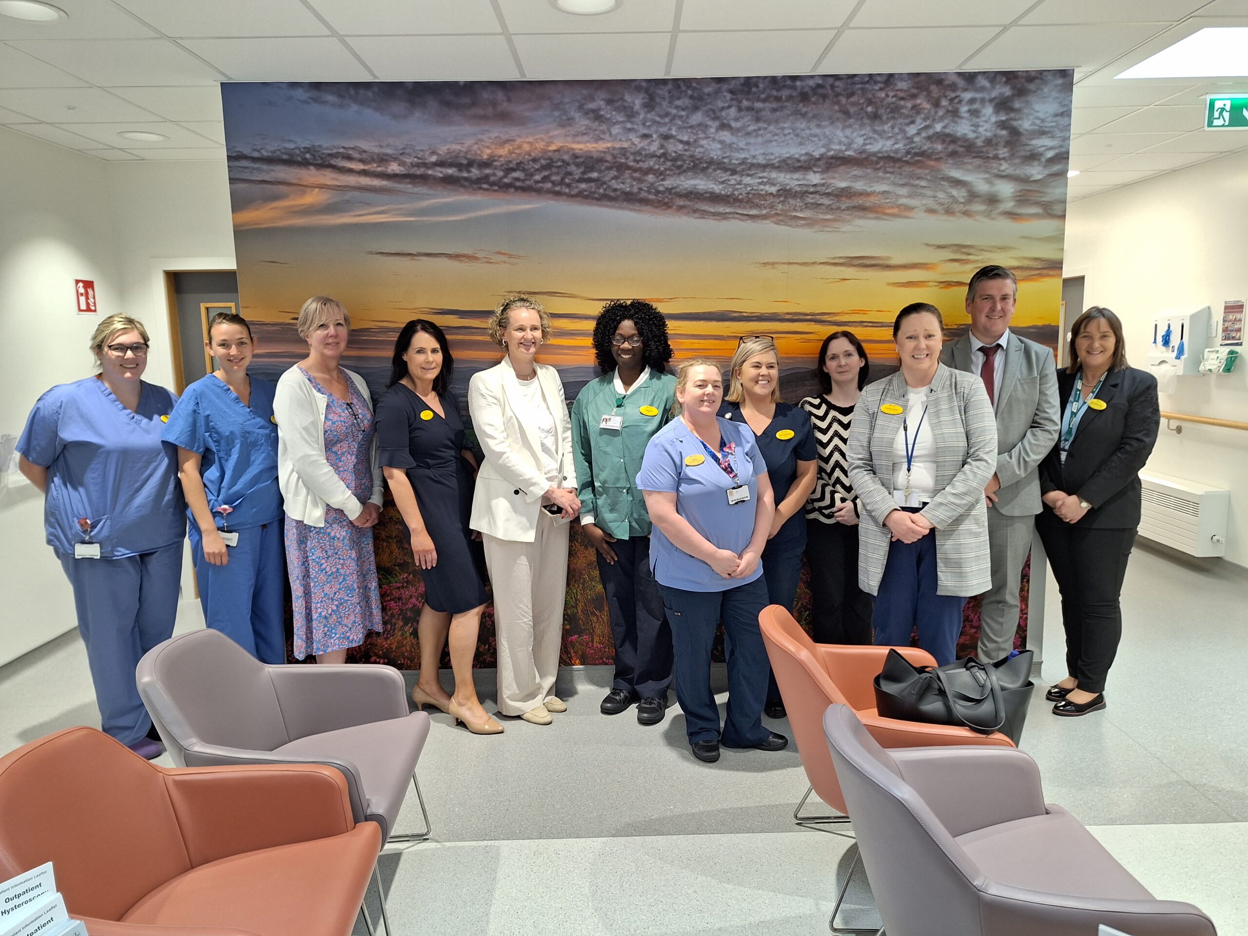 Director of the National Care Experience Programme, Rachel Flynn visiting Nenagh Hospital.