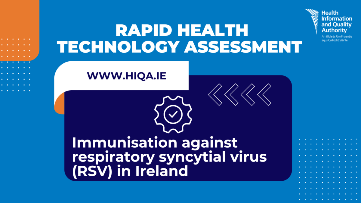 Rapid health technology assessment of immunisation against RSV published